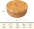 8 Totally Bamboo Salt Keeper Duet Bamboo Salt Cellar with Dual Compartments for Salt and Pepper or Spices, Magnetic