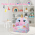 2 1 decalsweet Kids Couch Comfy Foldable Kids Sofa to Lounger in Toddler Chair Plush Baby Sleeper Chair for Playing