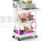 Goovilla 3 Tier Rolling Utility Cart Organizer with Removable Drawer, Stable and