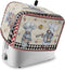 Kitchen Chef Gnomes Toaster Cover 4 Slice, Large Retro Kitchen Appliance Covers with Loop