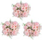 6 Pack Artificial Flowers, Faux Peony Silk Hydrangea for Wedding Decoration (Pink)