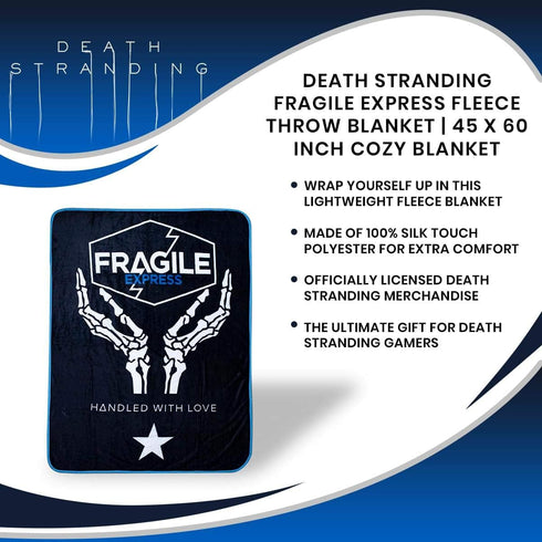 Death Stranding Fragile Express Fleece Blanket, 45 x 60 Inch Soft Throw Blanket