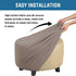 ADPON Ottoman Cover Stretch Ottoman Slipcover Round Ottoman Storage Cover Folding Stool Covers Furniture Protector