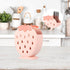 Hemoton Cutlery Utensil Drying Rack, Strawberry Shaped Flatware Storage Basket, Countertop Organizer for Kitchen