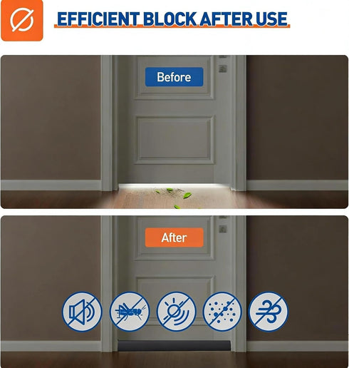 30 Inch 26'' 30'' 1.7", MAGZO Door Draft Stopper, Adjustable Under Door Gap Filler, Fits - Bottom Widths, Seals Gaps up