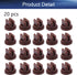 Yinpecly 20pcs Plastic Nozzle: 110 Degree Flat Fan Spray Tip for Industrial and Agricultural Applications