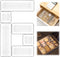 6 Pack Clear Drawer Organizer Set, Versatile Acrylic Storage Trays for Bathroom, Vanity, Makeup, Office