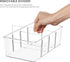 Vtopmart 4 Pack Clear Food Storage Organizer Bins for Pantry, Kitchen, Fridge, Cabinet Organization