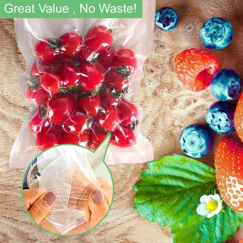 O2frepak 100 Pint 6" x 10" Vacuum Sealer Bags, BPA Free and Puncture Prevention for Sous Vide