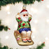 Old World Christmas Ornaments Sunning Santa Glass Blown Ornaments for Christmas Tree