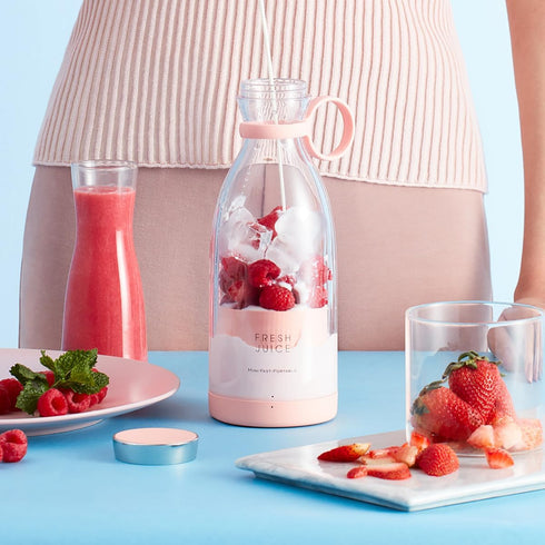 Portable Juicer Blender - 350ml Wireless Electric Juicer for Making Fruit Juice, Milkshakes, and Smoothies