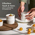 DOWAN Ramekins 4 oz Oven Safe for Creme Brulee Souffle, Porcelain Custard Cups, Set of 6, Classic White