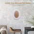 Garneck Oval Wood Picture Frame - Wall Hanging Decoration 7 Inch, White