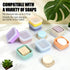 2 Pack OTHIX Leakproof Silicone Travel Soap Case, Small Bar Soap Holder Container with Drainage Layer & Mini Portable