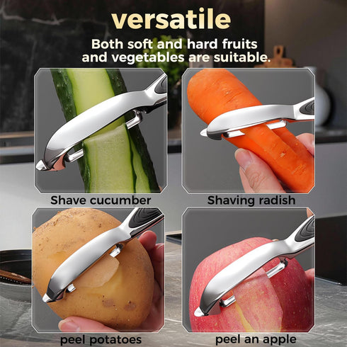 Selthoo One-piece vegetable peeler with ergonomic non-slip handle and sharp blade, sturdy and durablethe perfect