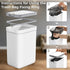 Spreezy 2 Pack Lid(3.6 2.4 Small Trash Can with Gal & Gal), Bathroom Garbage Can with Hidden Trash Bag Storage, Slim
