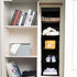 BrilliantJo 2 Pack Closet 5 6 43"x12"x12"(Black) Hanging Organizer, Shelves Hanging Storage with Side Pockets