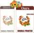 Thanksgiving Fall Window Clings Decorations, 10 Sheets Double Sided Stickers for Kids Home Office Classroom