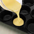 24 Pack Reusable Silicone Baking Cups, Non-stick Cupcake Liners for Party, Birthday, Halloween, Christmas (Black)