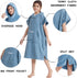 Swimming Hiturbo Kids Changing Towel Poncho: Quick Dry Absorbent Bath Towels Hoodie - Microfiber Swim Surf Poncho