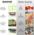 Vegetable Chopper, Pro Onion Chopper, Multifunctional 13 in 1 Food Chopper, Kitchen Vegetable Slicer Dicer Cutter,Veggie Chopper With 8 Blades,Carrot and Garlic Chopper With Container by MAIPOR