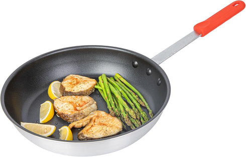 Restaurantware Met Lux Pan Handle Sleeve, 1 Removable Cover for 10-inch and 12-inch Pans, Red Silicone Holder