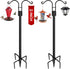 XDW-GIFTS Double Shepherds Hooks for Outdoor, 2-Pack Heavy Duty Garden Pole for