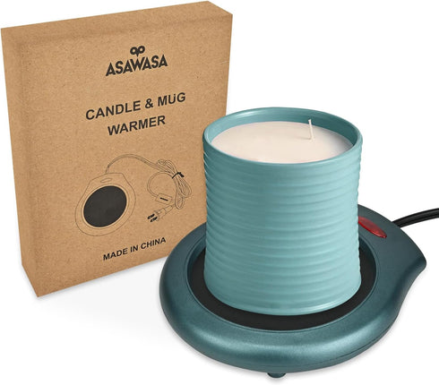 ASAWASA Candle Warmer for Large Jar, Coffee Mug Warmers, Safely Releases Scents