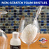 Premium Wine Glass Cleaning Brush Set of 2, Non-Scratch Cleaner for Crystal Stemware and Goblets