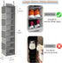 8-Shelf, Closet 8 9" 11.8" 48" Large-Sized Hanging Shoe Organizer Hanging Organizer with Side Pockets, Wider Hanging