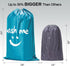 HOMEST XL Wash Me Travel Laundry Bag 2 Pack, Dirty Clothes Organizer, Holds 4 Loads, Fits Laundry Hamper or Basket