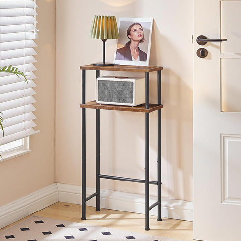 15.7" 2 BF40XG01 HOOBRO Narrow Console Table for Small Space, Entryway Table with Storage, Sofa Table with Shelves