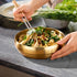 7.3In Gold Large Stainless Steel Soup Bowl, 35OZ Double Walled Serving Bowl for Restaurant, Home