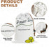 Potato & Onion Sprout-Free Vegetable Storage Bags - White