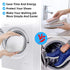 GOGOODA 2PCS Multi-use Shoe Wash Bags, Laundry Mesh Bags for Sneakers, Flat Shoes, etc.