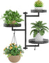 OVICAR Rotating Window Plant Shelves - Indoor Wall Plant Stand 3-Tier Floral