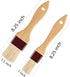 Pastry Brush-Basting Brush for Cooking, 2 Pc Boar Bristles Food Brush with Beech Wooden Handle for Baking