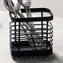 Kitchen Utensil Holder, Stainless Steel Sink Utensil Holder Countertop, Kitchen Utensil Drying Caddy, Cutlery Drainer for Kitchen Utensil, Rust-Proof Cutlery Utensil Organizer (Black) by ANHORTS