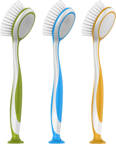 MR.SIGA Round Dish Brush, Size: Dia 5.5 x 25cm - Pack of