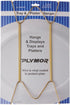 Plymor Gold Finish Wall Mountable Tray and Platter Hanger - 14.25" H x 6.5" W x 0.875" D (for Trays or Platters 16" -