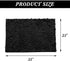 Non-Slip Bath Rug - Extra Soft Microfiber Bedroom Shag Carpet with Anti-Slip Backing, Machine Washable (Black)