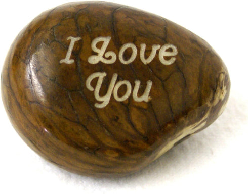 Handmade “I Love You” Engraved Tagua Nut – Eco-Friendly Keepsake – Unique Romantic Gift Idea