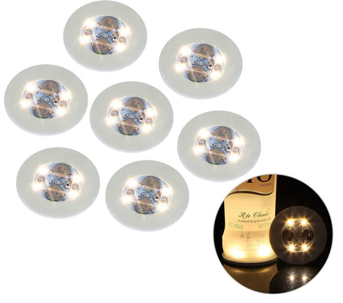 Kicsto Led Coasters,Led Stickers,Led Bottle Lights,Bottle Glorifies Coaster,Lit up Wine Liquor Bottles,Led Bar