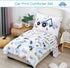4 Sets PERFEMET Car Toddler Bedding Kids Pieces Bed in A Bag for Boys Vehicles Truck Toddler Girl Comforter with Bed
