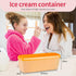Boxdljh Set 2, 1.5 (Cyan+Orange=2Pack) Ice Cream Containers of Quart Ice Cream Tub, Reusable Homemade Ice Cream Tubs