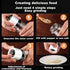 Premium Salt and Pepper Grinder Set of 4, Refillable Manual Salt and Pepper Mill, Adjustable Ceramic, Glass Shaker