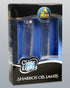 Ner Mitzvah Glass Paraffin Shabbat Candle Holder Cup & Wick, Lined Candle Shape, 2 Pack, 4”H (10cm)
