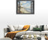 Lighthouse Nautical Wall Art - Coastal Beach Canvas Prints for Home Decor 16"x12"