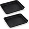 TeamFar Toaster Oven Pans, 10.5 x 8 x 1 Inch Carbon Steel Baking Tray, Non-Toxic & Non-Stick, 2 PCS