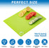 5 Pieces Flexible Plastic Cutting Board Mats with Food Icons, BPA Free Cutting Boards for Kitchen, Non Slip Cutting Mat for Meat and Vegetables (Red, Bright Yellow, Light Green, Purple, Lake Blue) by CADONO